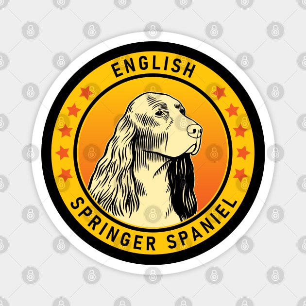 English Springer Spaniel Dog Portrait Magnet by millersye